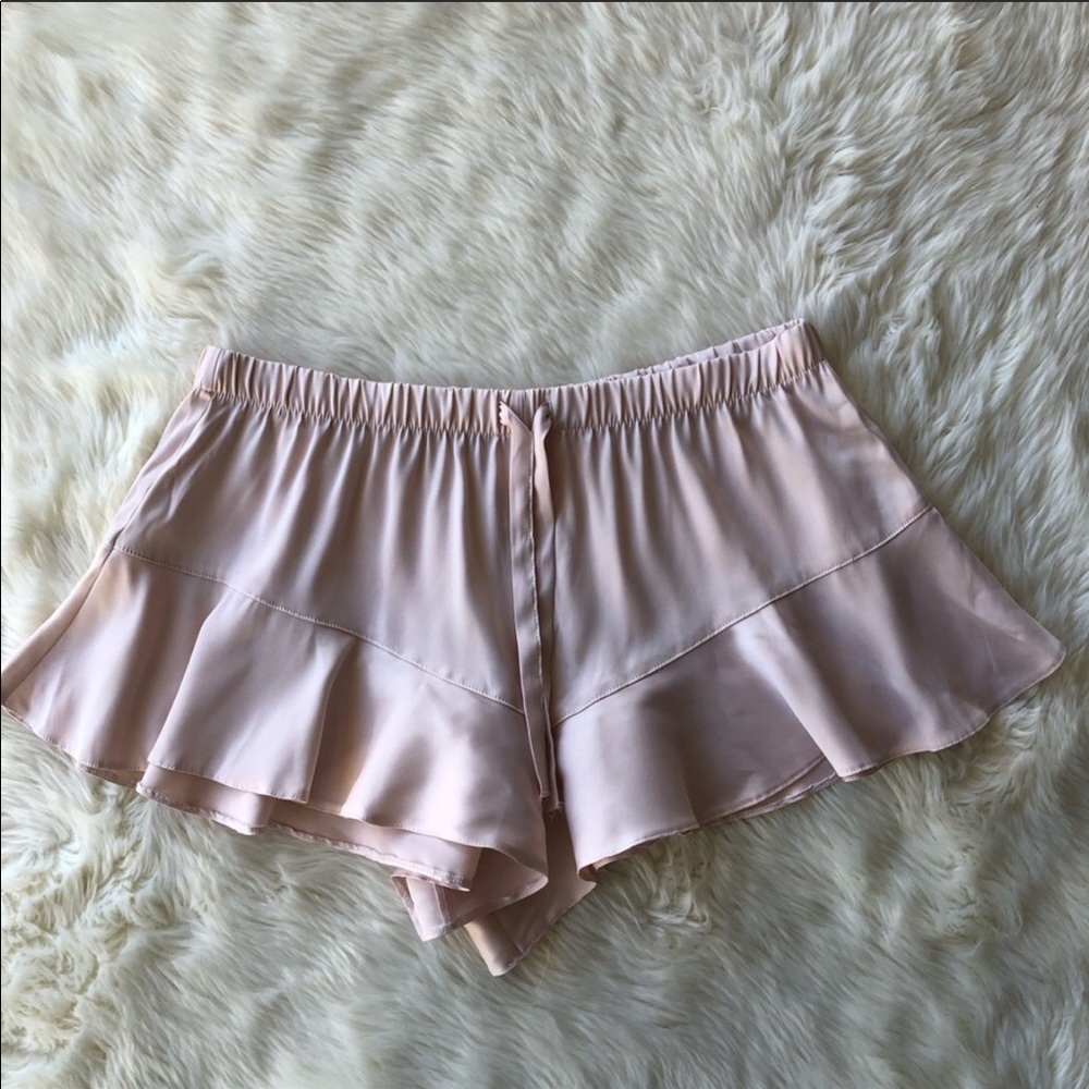 Victoria Secret Silk Ruffle Short Bottoms